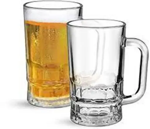 [6.2861] 2 PCES BEER GLASS